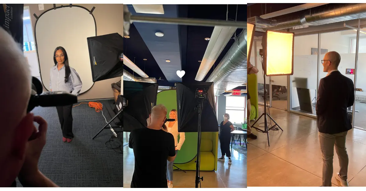 Photographing 100+ employees through a repeatable enterprise production workflow.
